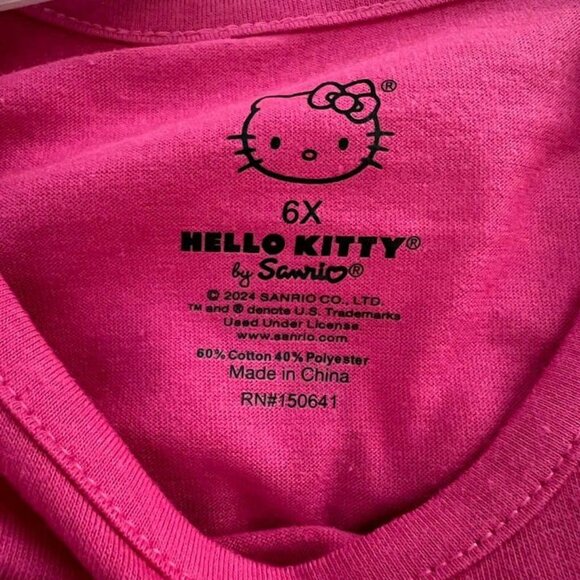 Sanrio Hello Kitty Girls Tee and Shorts Set Size 6X - Picture 4 of 4